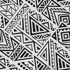 Abstract Vector Seamless Pattern in Ethnic Style