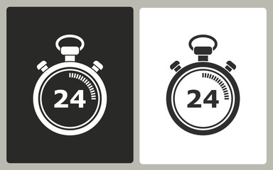 Stopwatch - vector icon.
