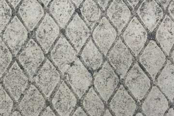 close up shot of grey concrete with net pattern with dust