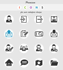 accaunt icon set