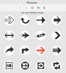 arrow icon set