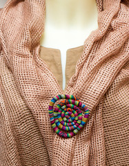 Brooch from a cord