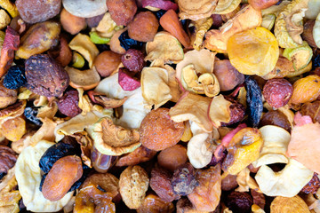 dry fruits and nuts background