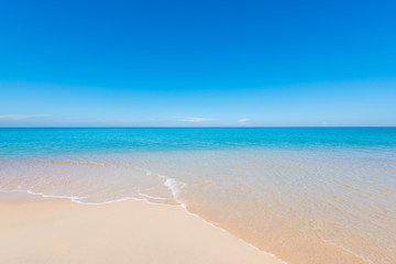 Fototapeta na wymiar Beach sand sky and summer sea