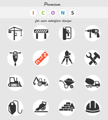 construction icon set