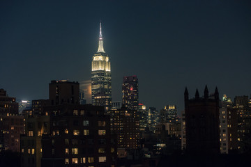 Fototapeta na wymiar Night in NYC