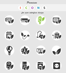 eco icon set