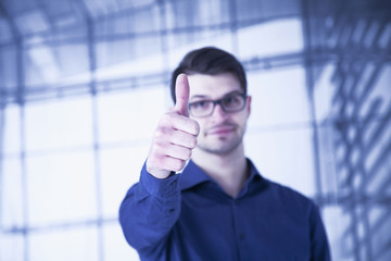 Everything is Okay. Man showing that all is well. Gestures, body language, psychology concept.