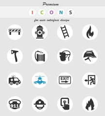 emergency icon set