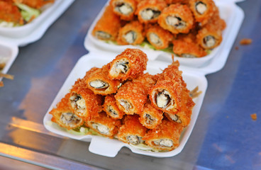 Tempura Fish (Deep Fried fish), street food in thailand
