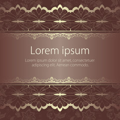 Wedding invitation and announcement card with floral background artwork. Elegant ornate floral background. Floral background and elegant flower elements. Design template.