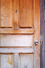 Fototapeta na wymiar Old grunge wood simple door
