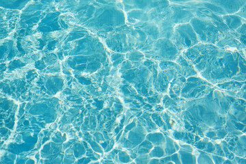 Patterns movement of water in the pool