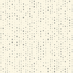 Seamless Binary Code Background. Vector Regular Numbers Texture