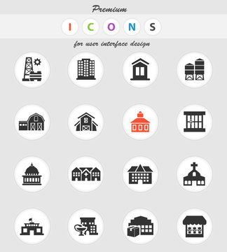 infrastructure icon set