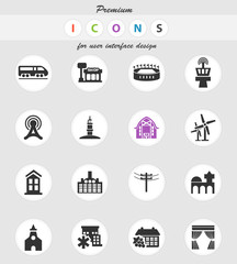 infrastructure icon set