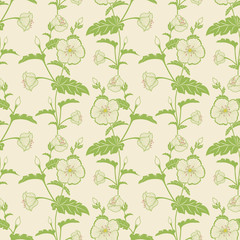 Vector flower seamless pattern background. Elegant texture for backgrounds. Classical luxury old fashioned floral ornament, seamless texture for wallpapers, textile, wrapping.