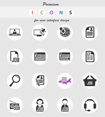 job icon set
