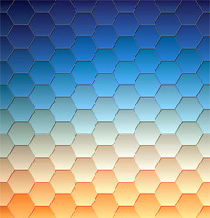 Abstract background, geometric design, vector illustration. Geometric tesselation of colored surface. Stained-glass window style. Abstract color blur.