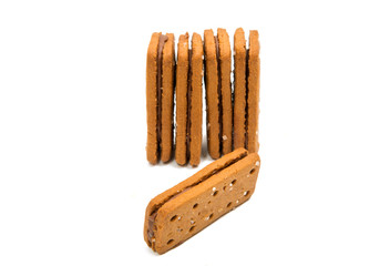 Biscuits double isolated