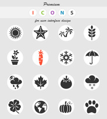 nature icon set