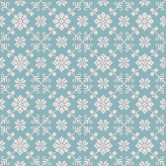 Vector illustration of Ukrainian folk seamless pattern ornament. Ethnic ornament. Border element. Traditional Ukrainian, Belarusian folk art knitted embroidery pattern - Vyshyvanka