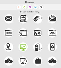 seo and development icon set
