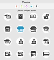 shop icon set