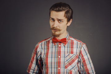 Fototapeta premium Portrait of bearded hipster