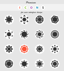 sun icon set