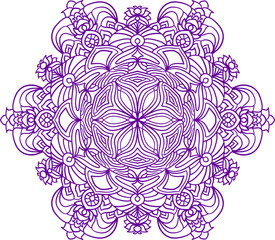 Abstract floral ornament. Vector illustration.
