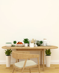 kitchen set in pantry area - 3d rendering