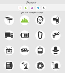 travel icon set