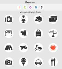 travel icon set