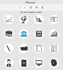 university icon set