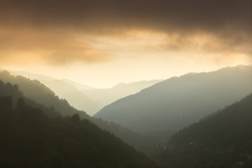 Macahel Valley in Eastern Black Sea, Artvin, Turkey.