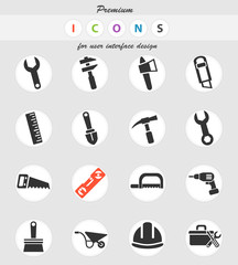 work tools icon set