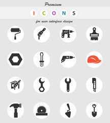 work tools icon set