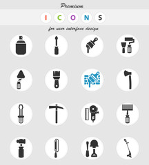 work tools icon set