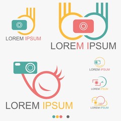 Photographer Shutter With Camera Logo - Vector
