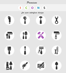 work tools icon set