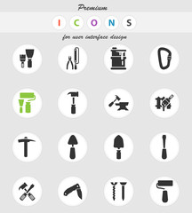 work tools icon set
