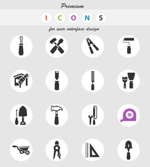 work tools icon set