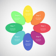 Vector business template for presentation.