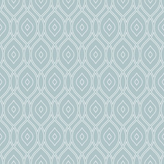 Seamless vector ornament. Modern light blue and white background. Geometric modern pattern