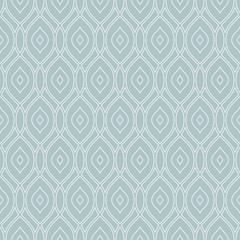 Seamless vector ornament. Modern light blue and white background. Geometric modern pattern
