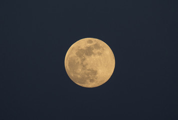 Obraz premium Full moon on dark sky