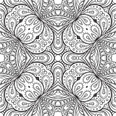 Fantasy decorative ornamental seamless pattern