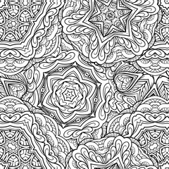 Ethnic decorative ornamental seamless pattern