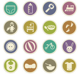baby icon set